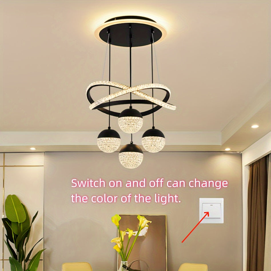 Modern LED tri-color variable light