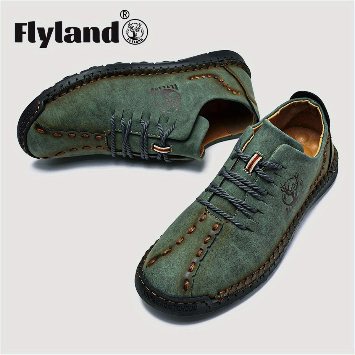 FLYLAND Original Men's Loafers Business Casual Shoes Dress Boots