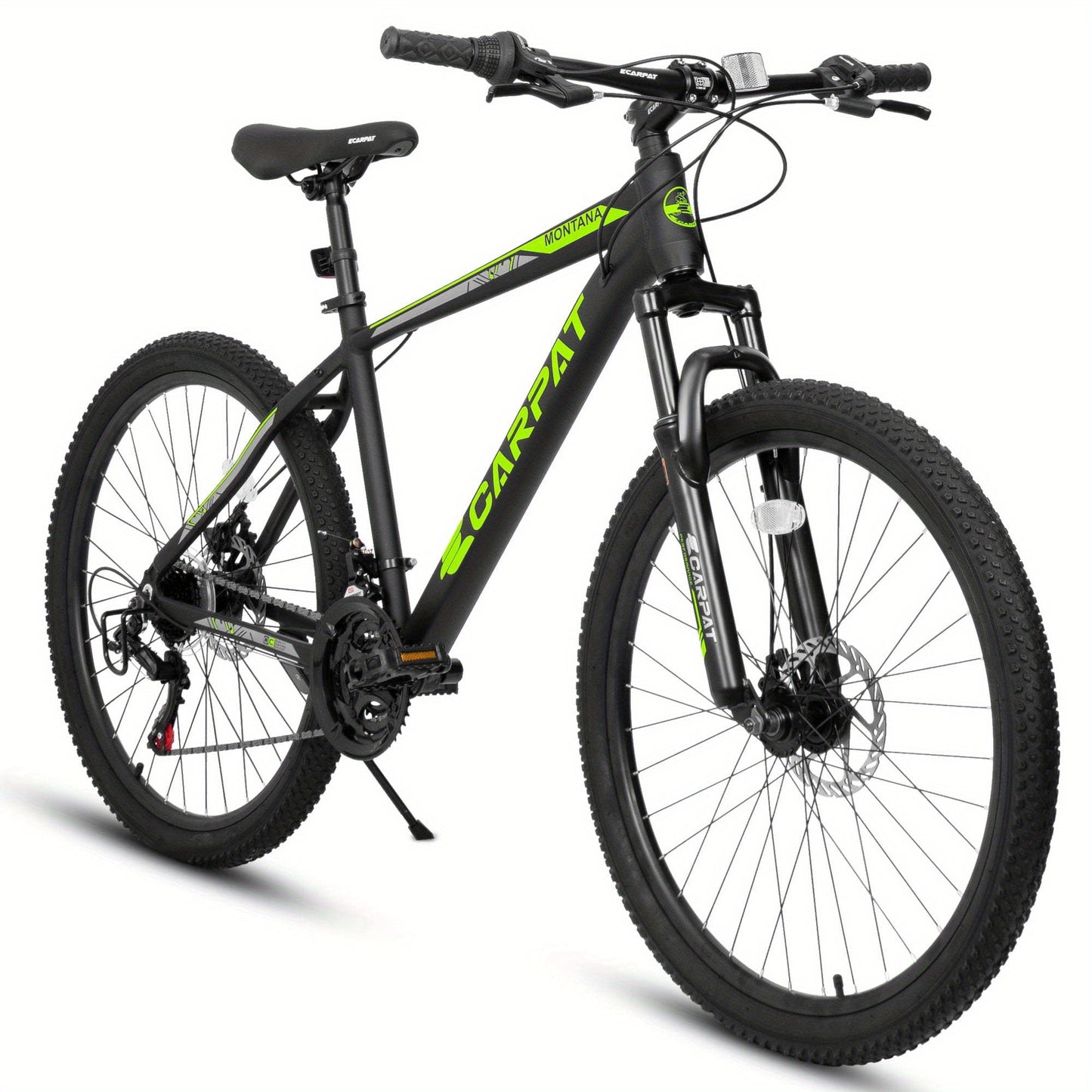 26-inch Mountain Bike, Adult Aluminum Frame, Shock-Absorbing Front Fork, 21-Speed Disc Brake MTB, City Commuter Bicycle