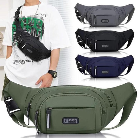 1Pc 40CM Waist Bags for Men  for Hiking/ Travel /Camping /Running