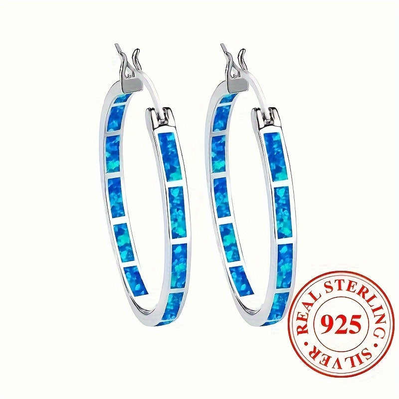 Pretty 925 Sterling Silver Hypoallergenic Hoop Earrings