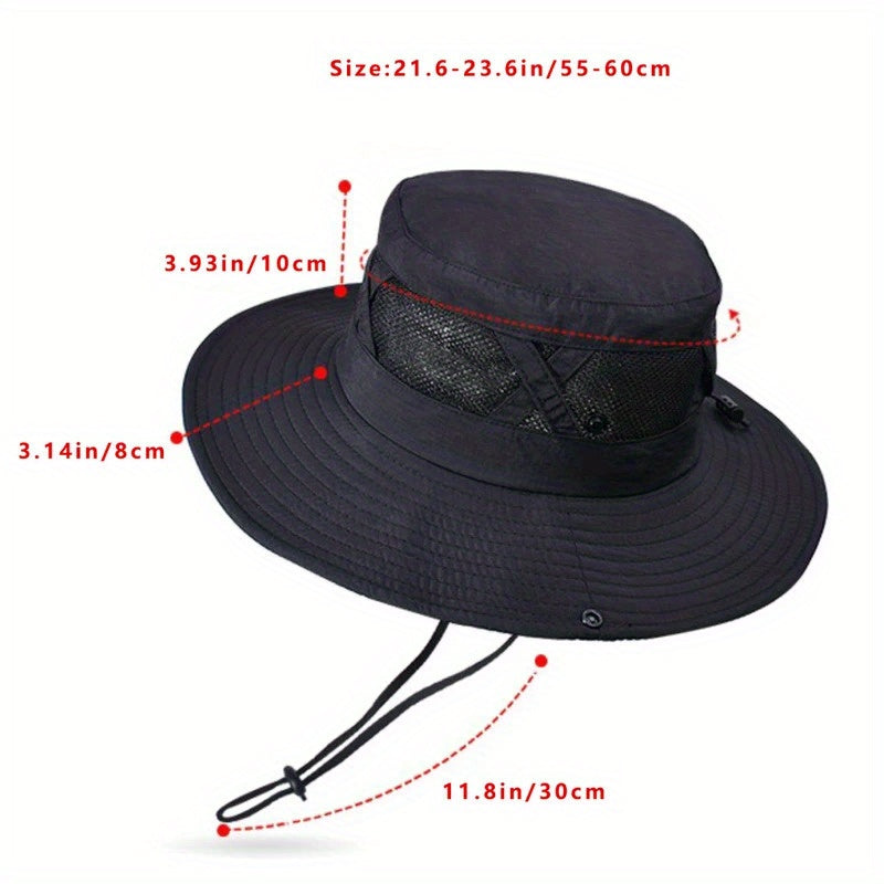 1PC Hollow Bucket Hat for Men