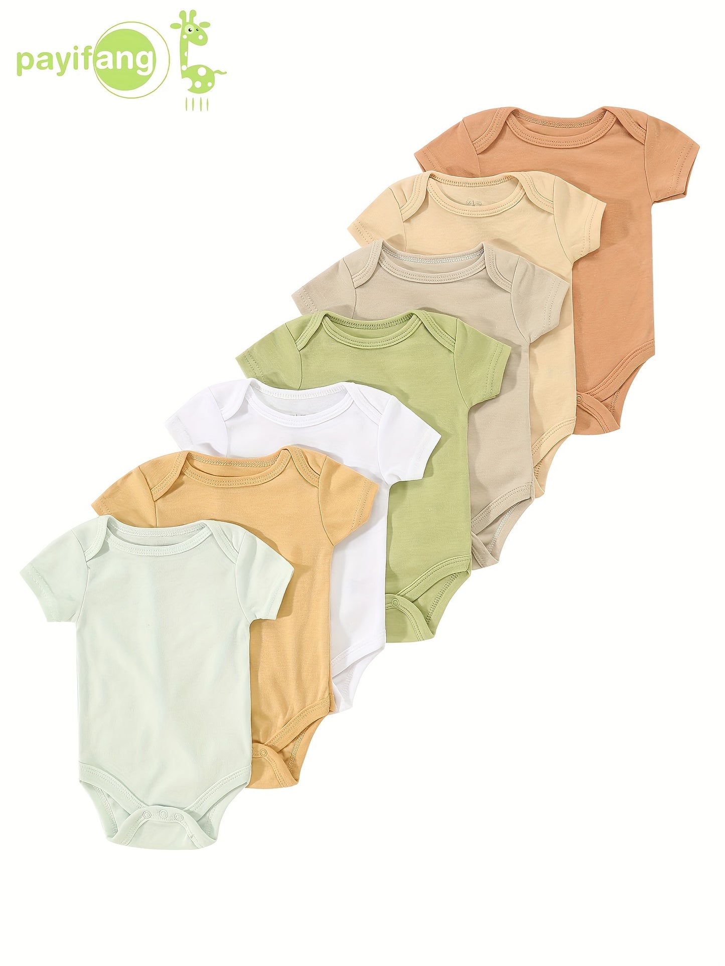 7-Pack Newborn Baby Bodysuits