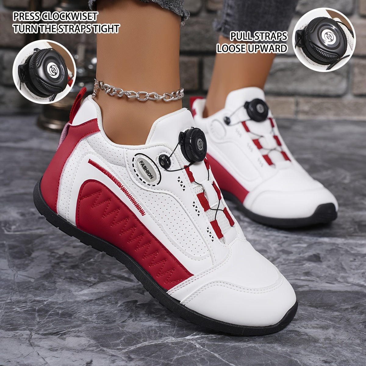 Contrast Color Casual Sneakers,  Low-top Breathable Trainers