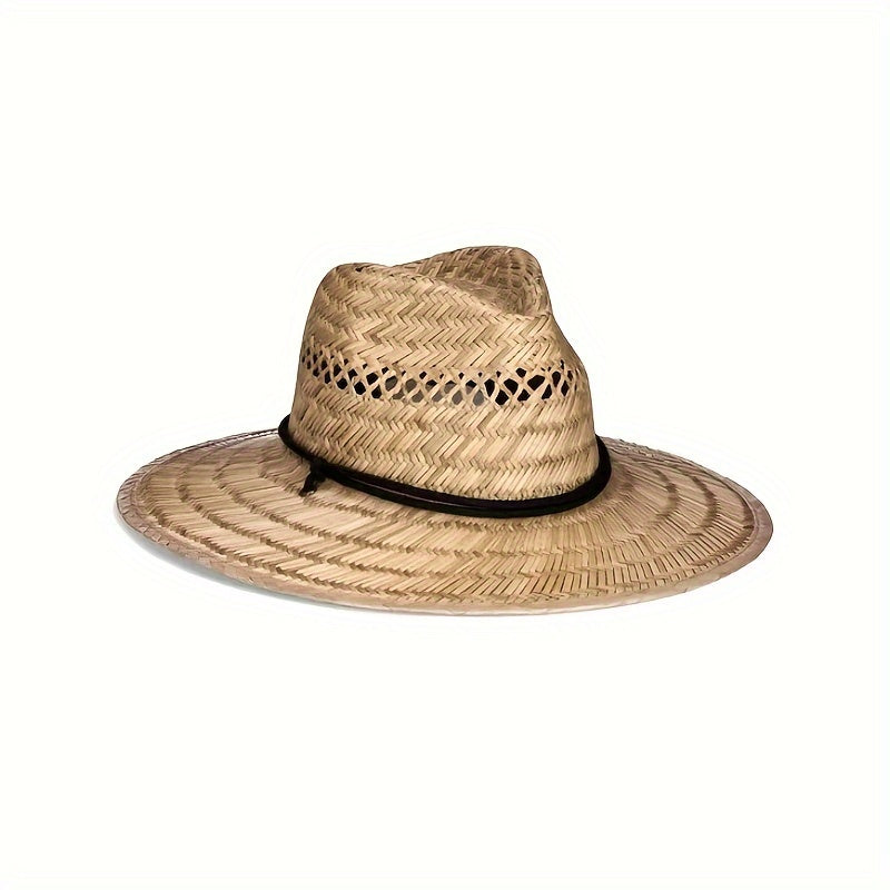 Stylish Natural Straw Hat - Breathable And Stylish