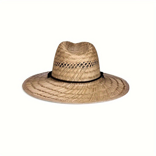 Stylish Natural Straw Hat - Breathable And Stylish