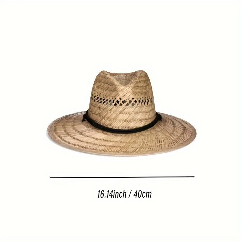 Stylish Natural Straw Hat - Breathable And Stylish