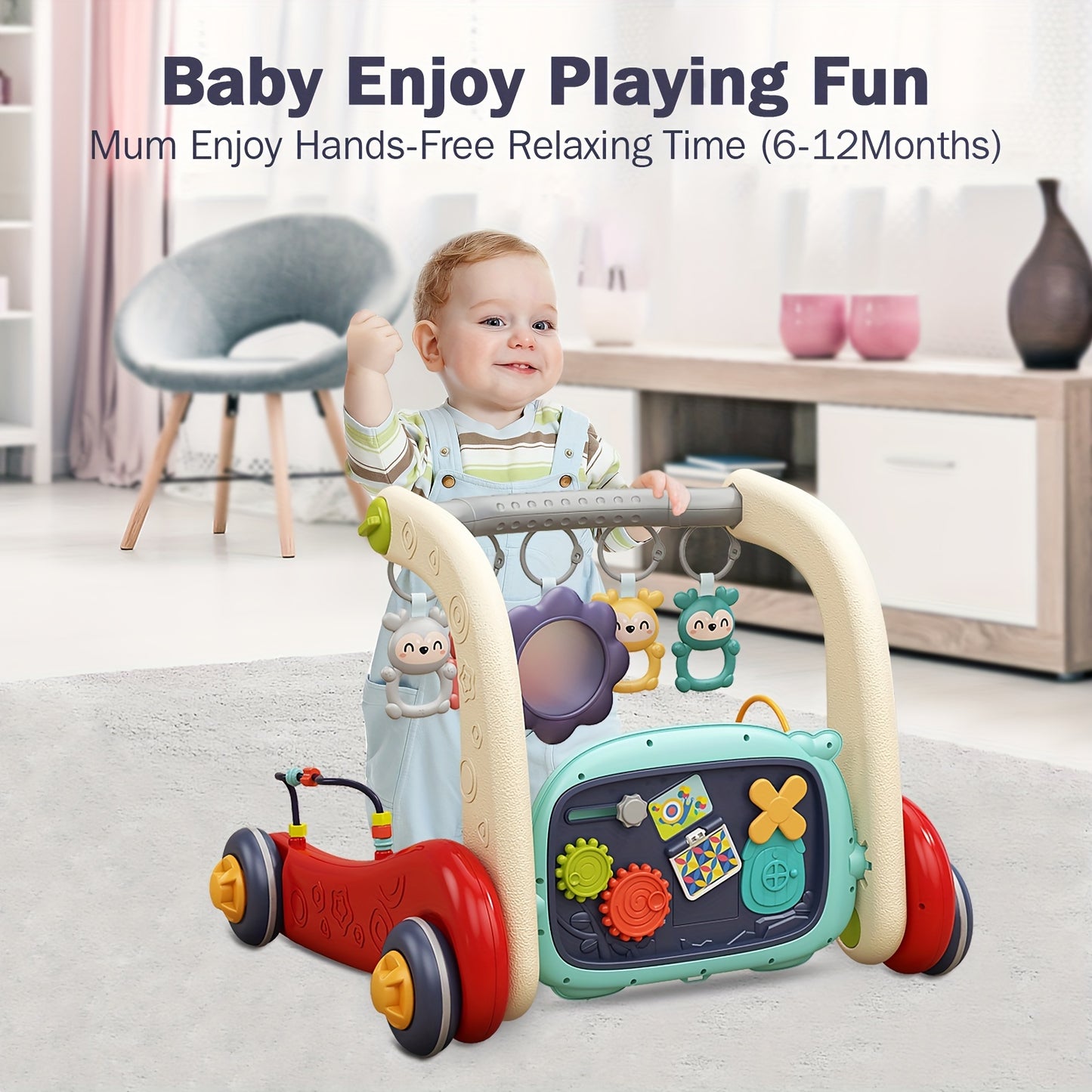 3-in-1 Baby Game Mat, Baby Fitness Floor Activity Center