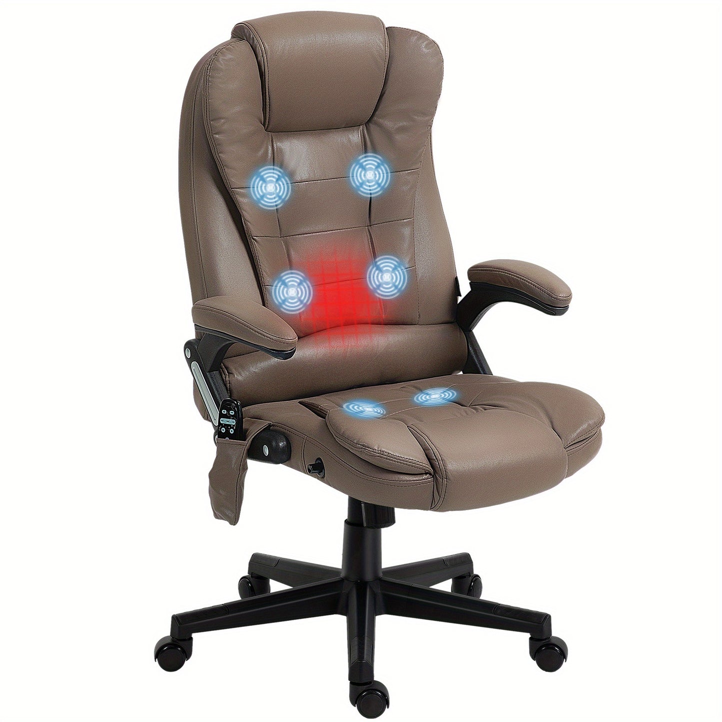 6 Point Vibrating Massage Office Chair with Heat