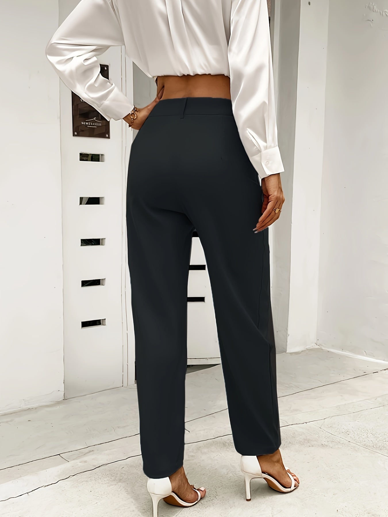 Elegant Simple Straight Leg Loose Pants