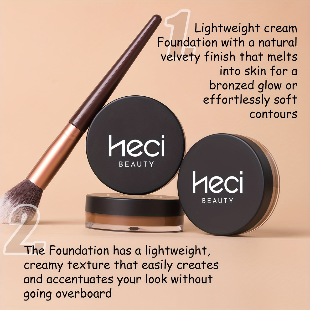 Waterproof Foundation Cream (for medium to dark skin)