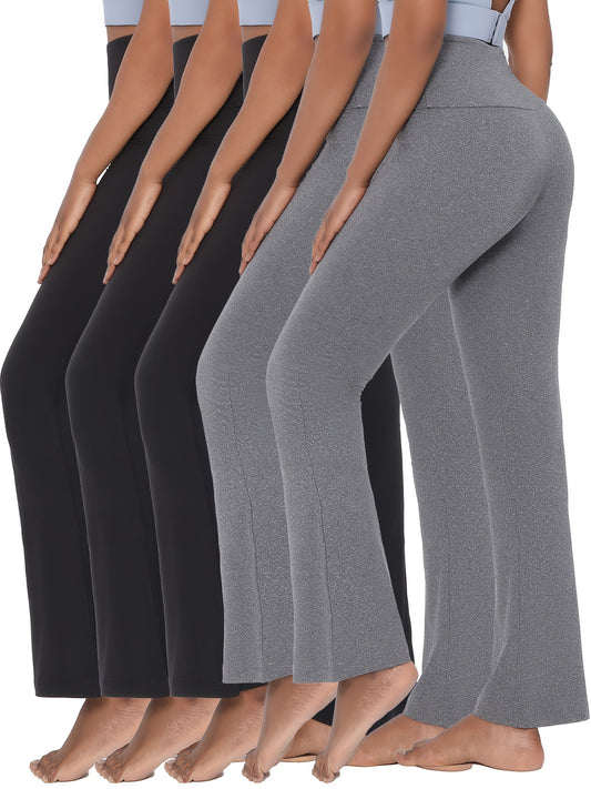 5-Pack Women's Super Soft High-Waisted Yoga Pants