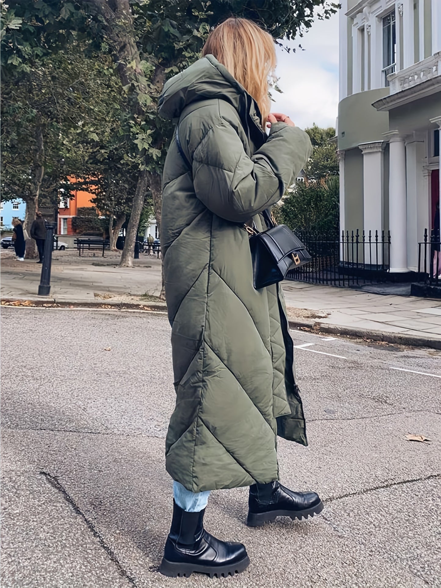 Women's Hooded Long Puffer Coat