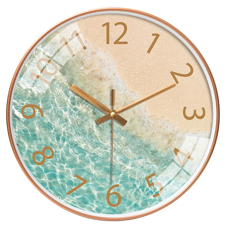 Bedroom Glass Wall Clock