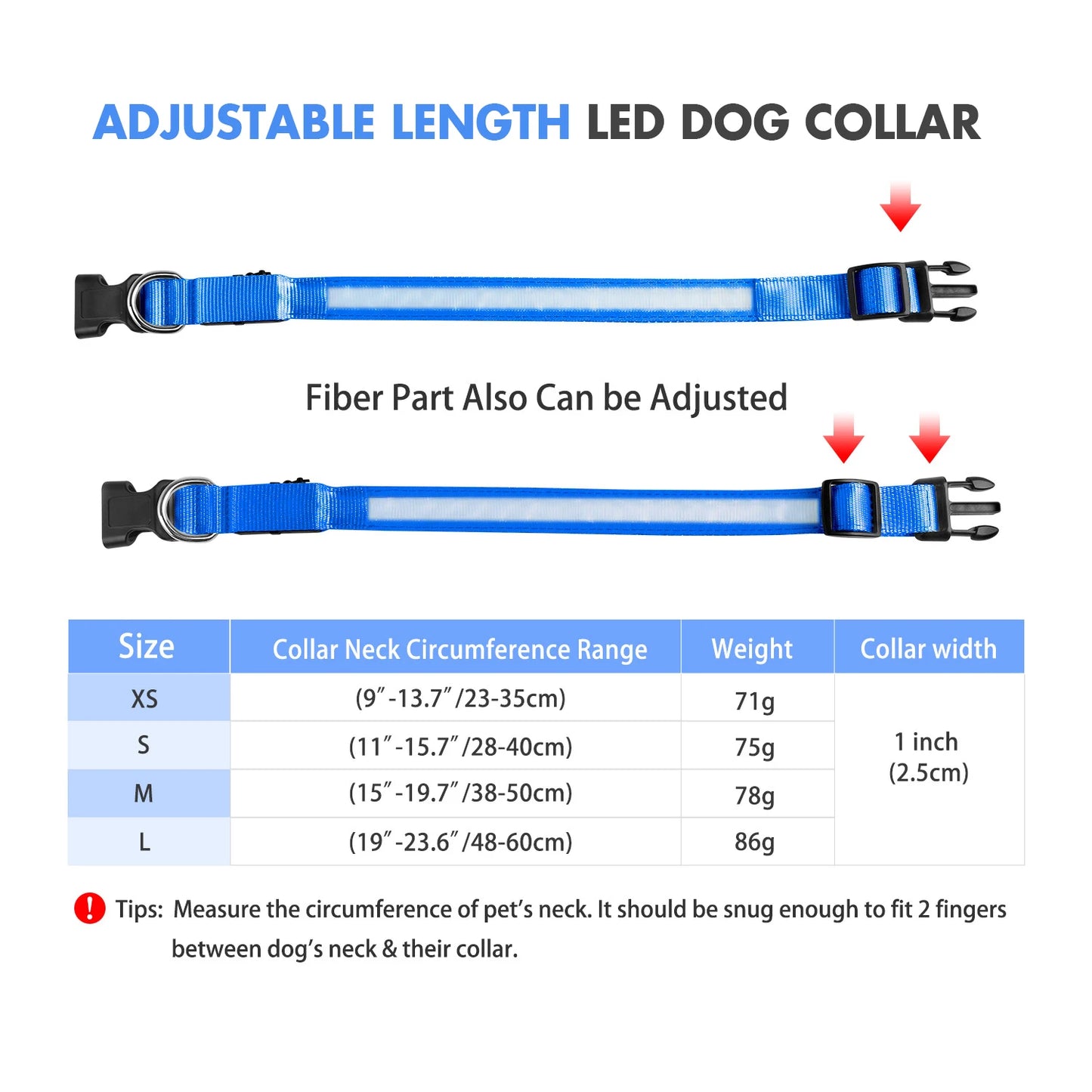 Dog Collar Luminous Pet Supplies