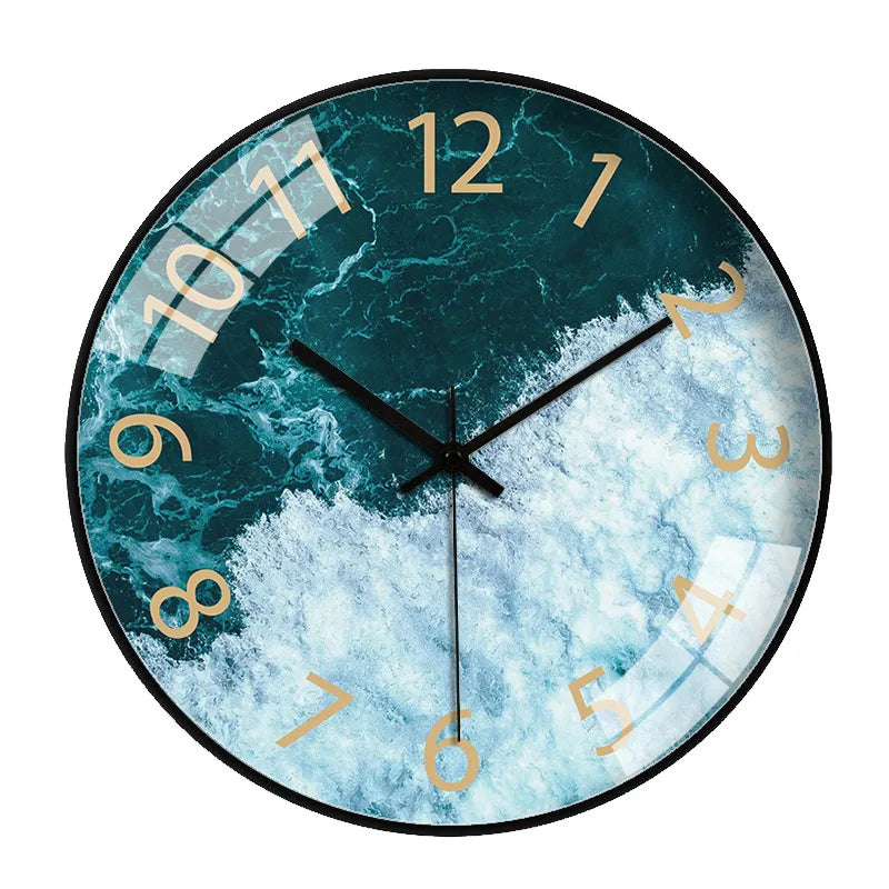 Bedroom Glass Wall Clock