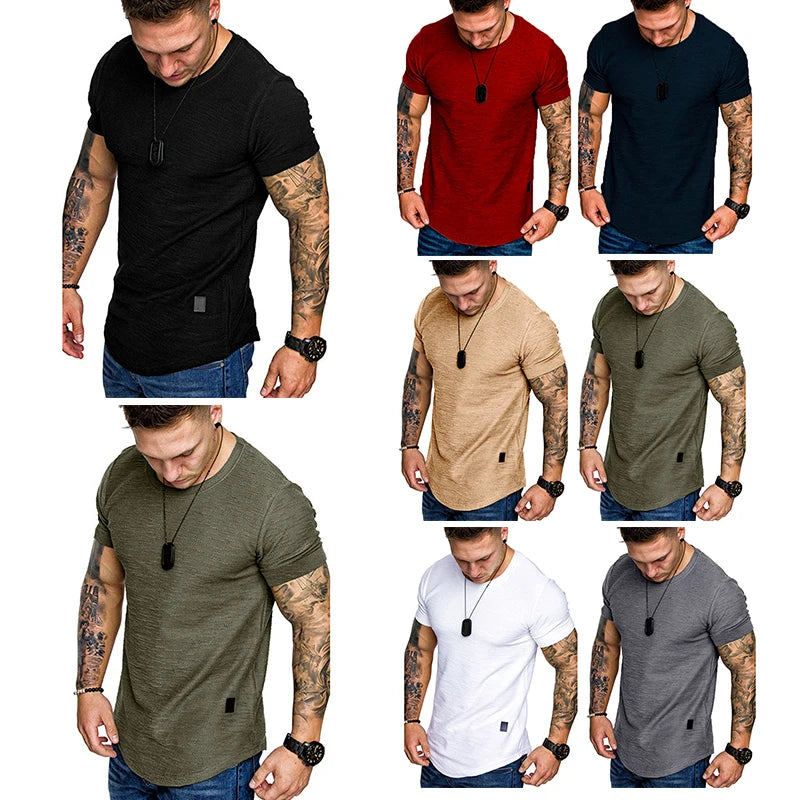 Men's Casual Fashion Solid t-Shirt