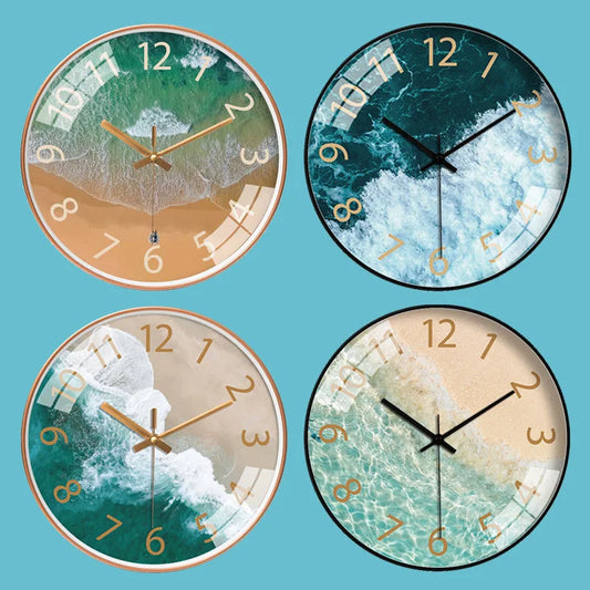 Bedroom Glass Wall Clock