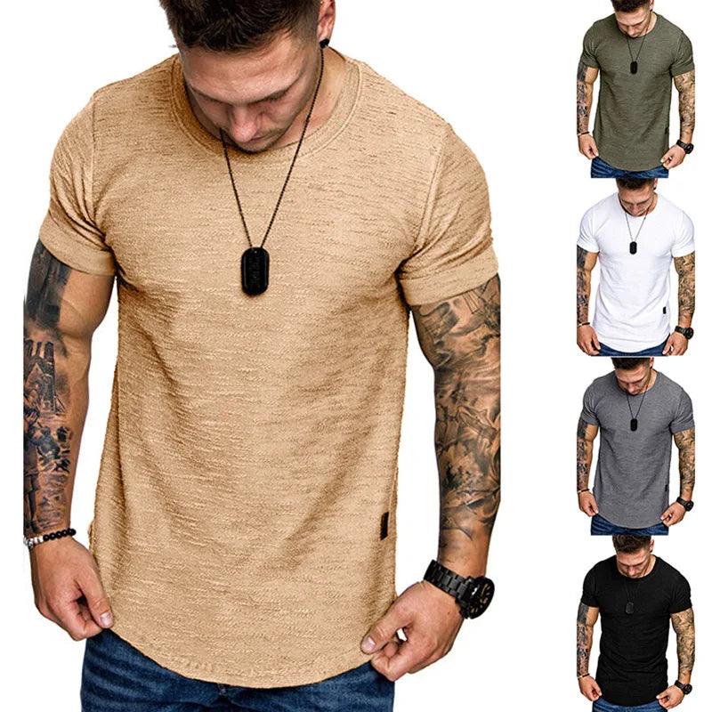 Men's Casual Fashion Solid t-Shirt