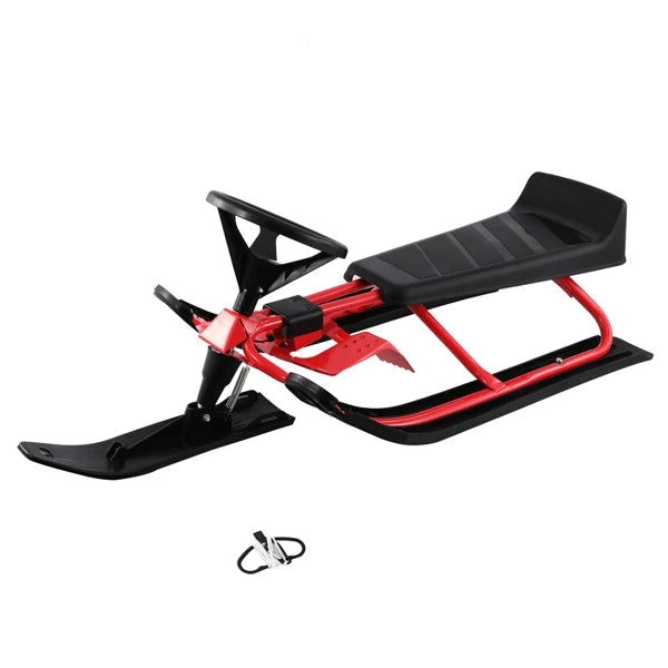 Snow Steering Ski Board Sled Slider with Steel Frame / Pull Rope