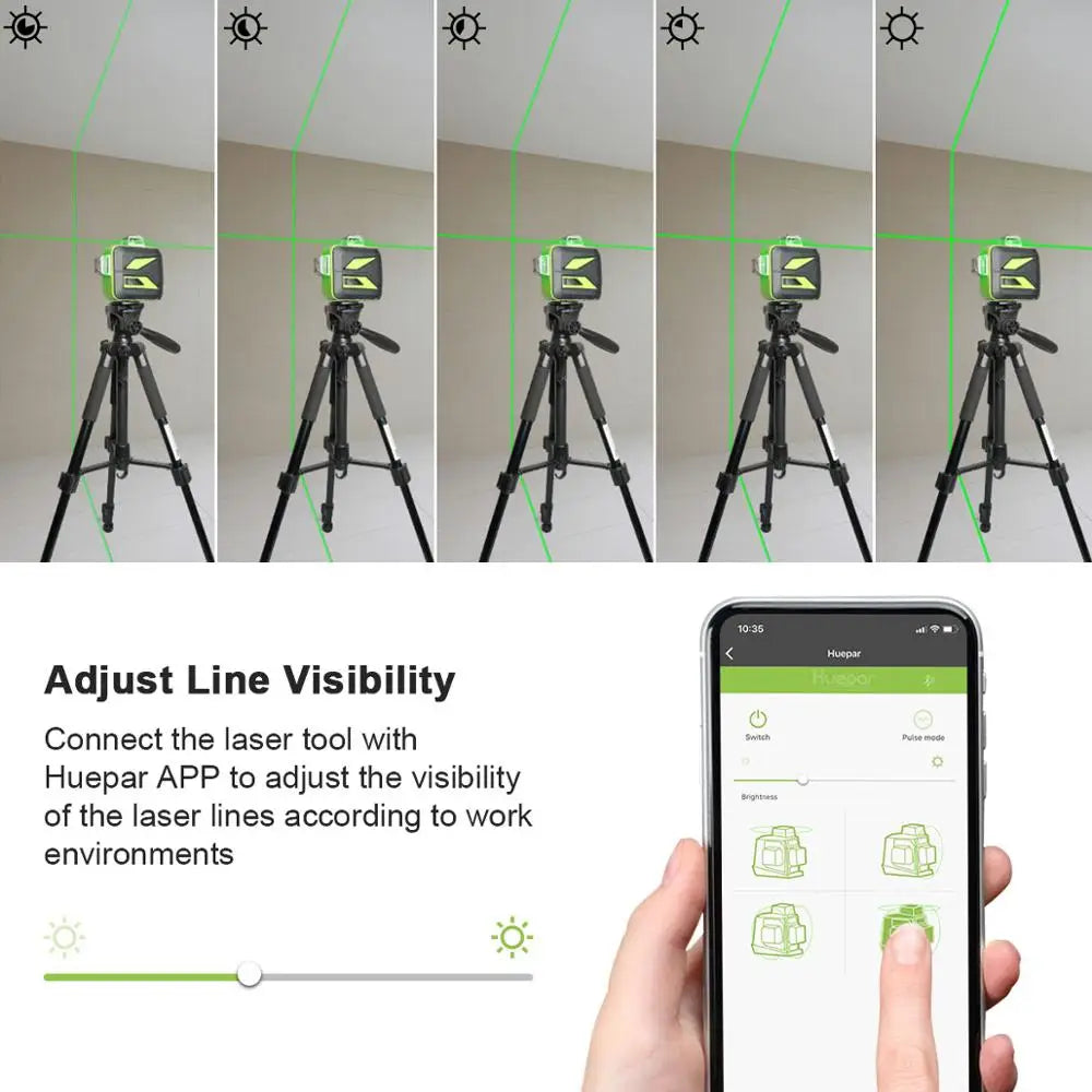 3D Cross Line Laser Level With Bluetooth Function