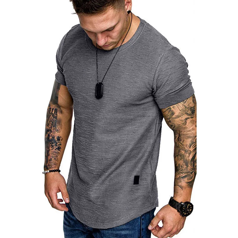 Men's Casual Fashion Solid t-Shirt