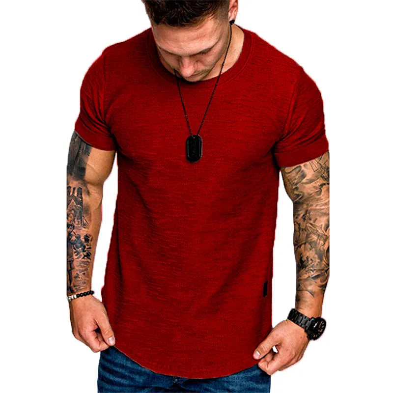 Men's Casual Fashion Solid t-Shirt