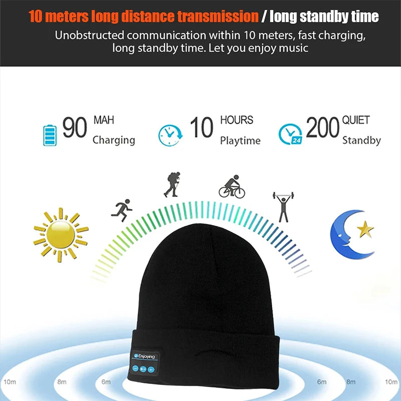 Winter Sports Bluetooth Warm Beanie