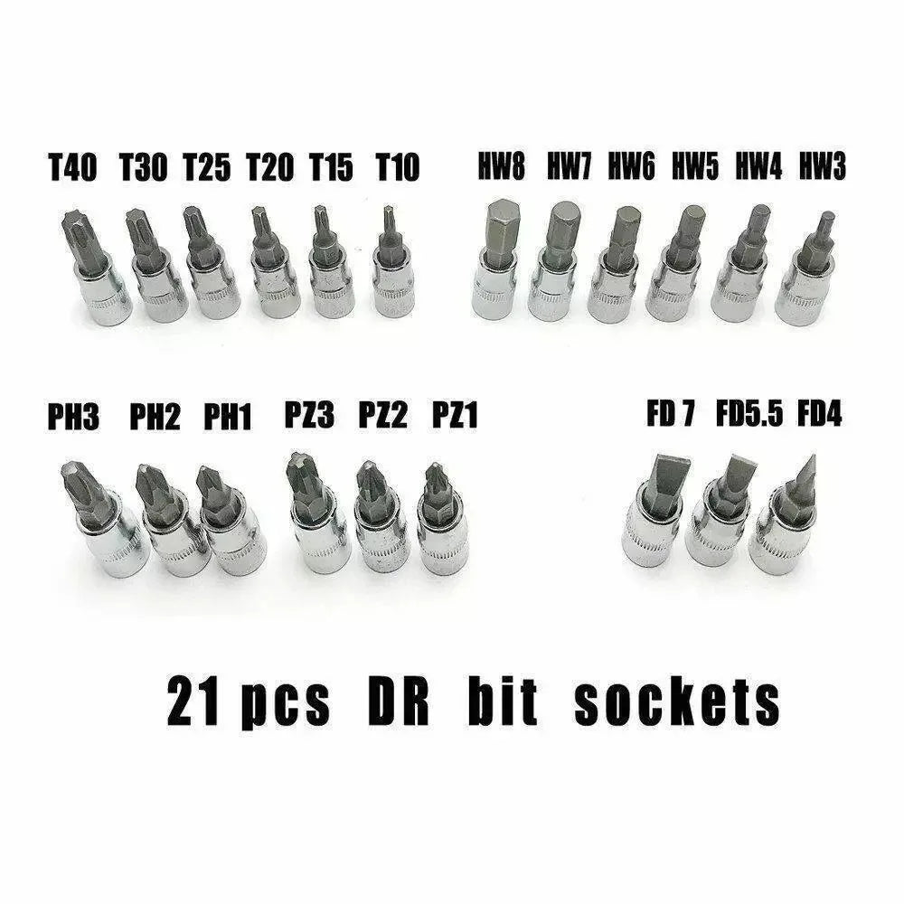 46pcs  Socket Ratchet Wrench Set 1/4" Drive