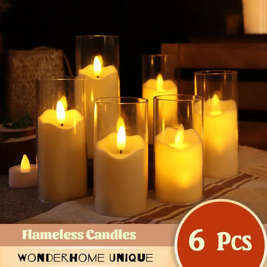 6Pcs Led Flameless Electric Candles