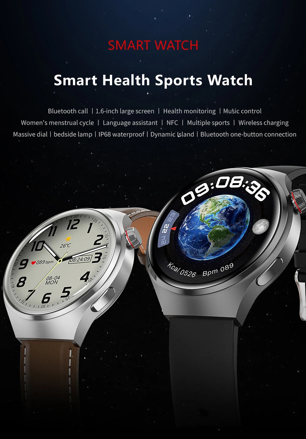 2024 Hot selling men's Bluetooth call smartwatch