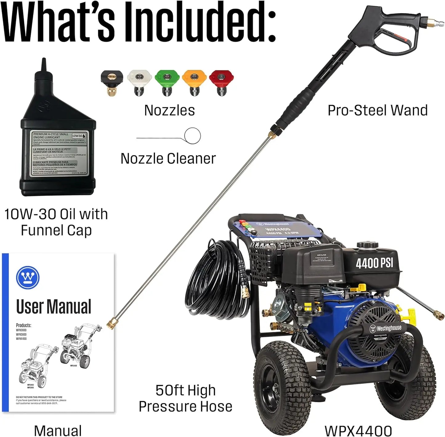 Westinghouse WPX4400 Gas Pressure Washer