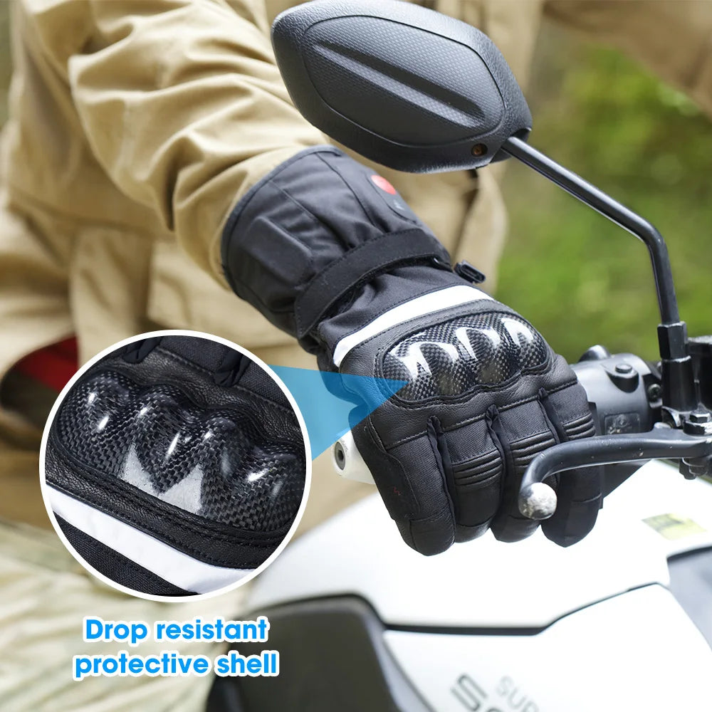 Snow Deer Electric Heated Gloves Winter Battery Heating Thermal Gloves Waterproof