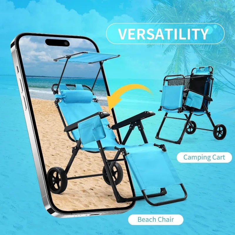 Foldable Beach Lounge Chair