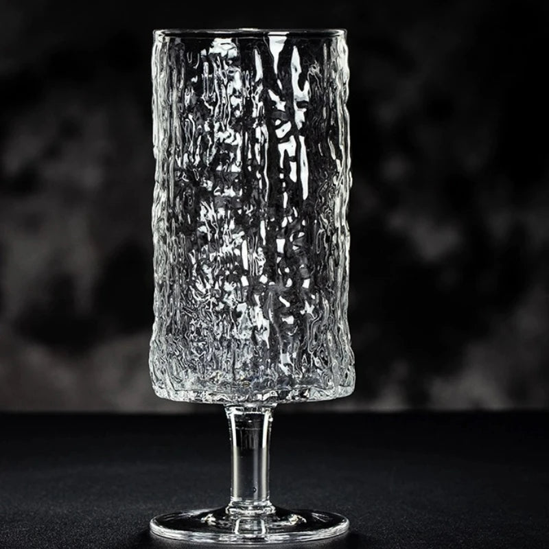 Japanese Style Tree Pattern Glass Goblet Creative Cocktail Glasses Cups Long Drinking Juice Water Cup Drinkware Bar Accessories