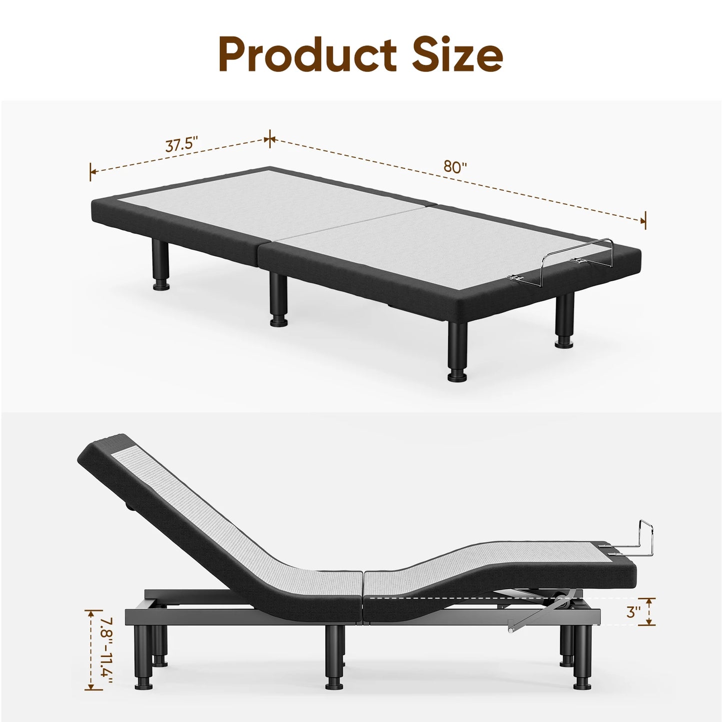 King Size Adjustable Bed Frame