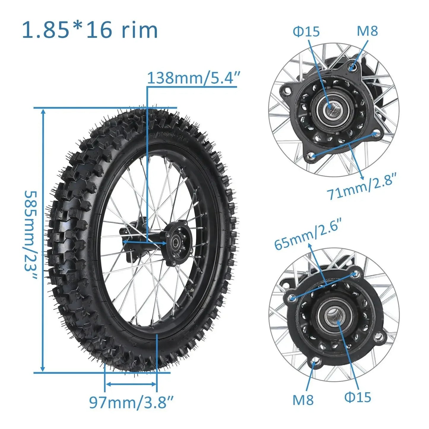 428 Rear Chain Sprocket Rear Tire On Rim