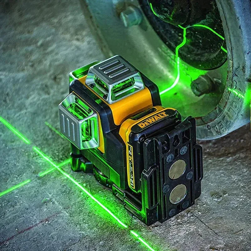 Dewalt DW089LG 3 Sides*360 Degree Vertical 12V Lithium Battery 12 Lines Laser Level Horizontal Green Meter Outdoor