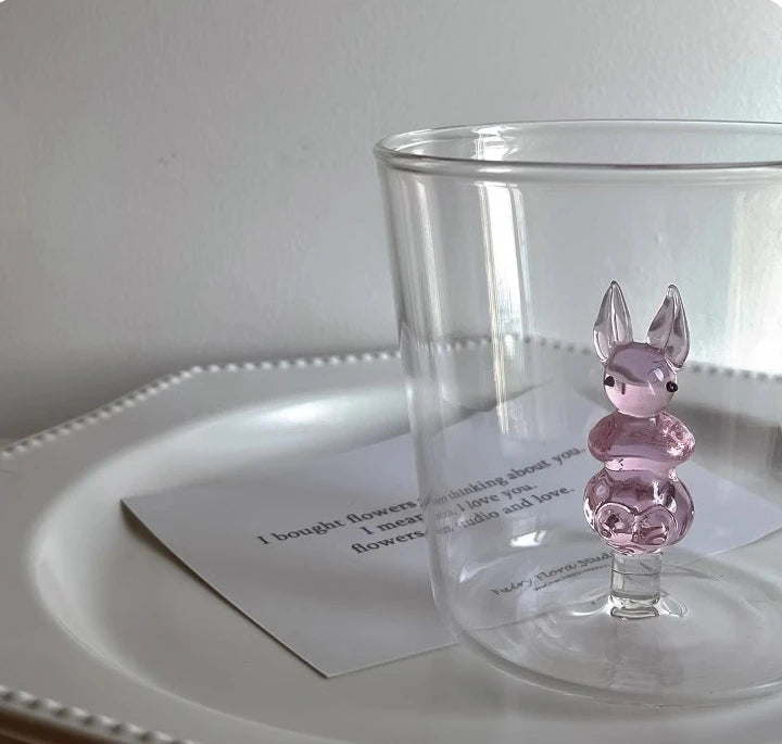 3D Animal Flower Built-in  Glass Heat-resistant