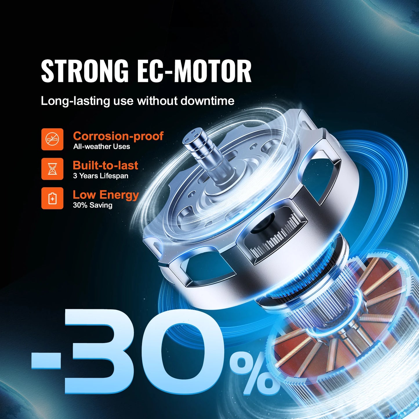 Inline Duct Fan with Temperature Humidity Controller