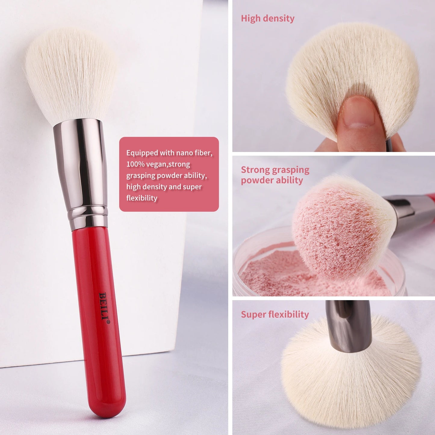 Natural Makeup Brushes Set 11-30pcs