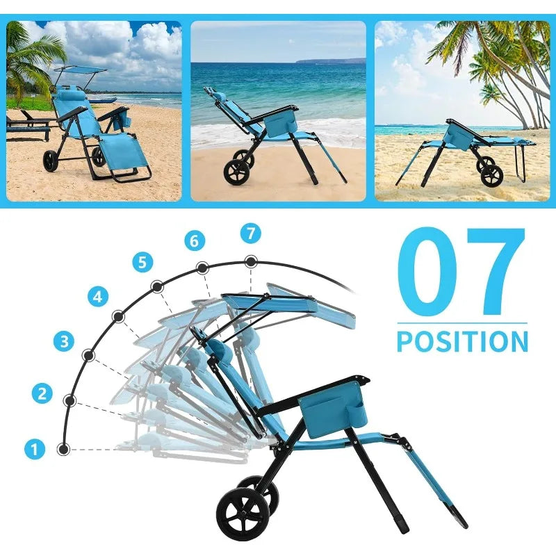 Foldable Beach Lounge Chair