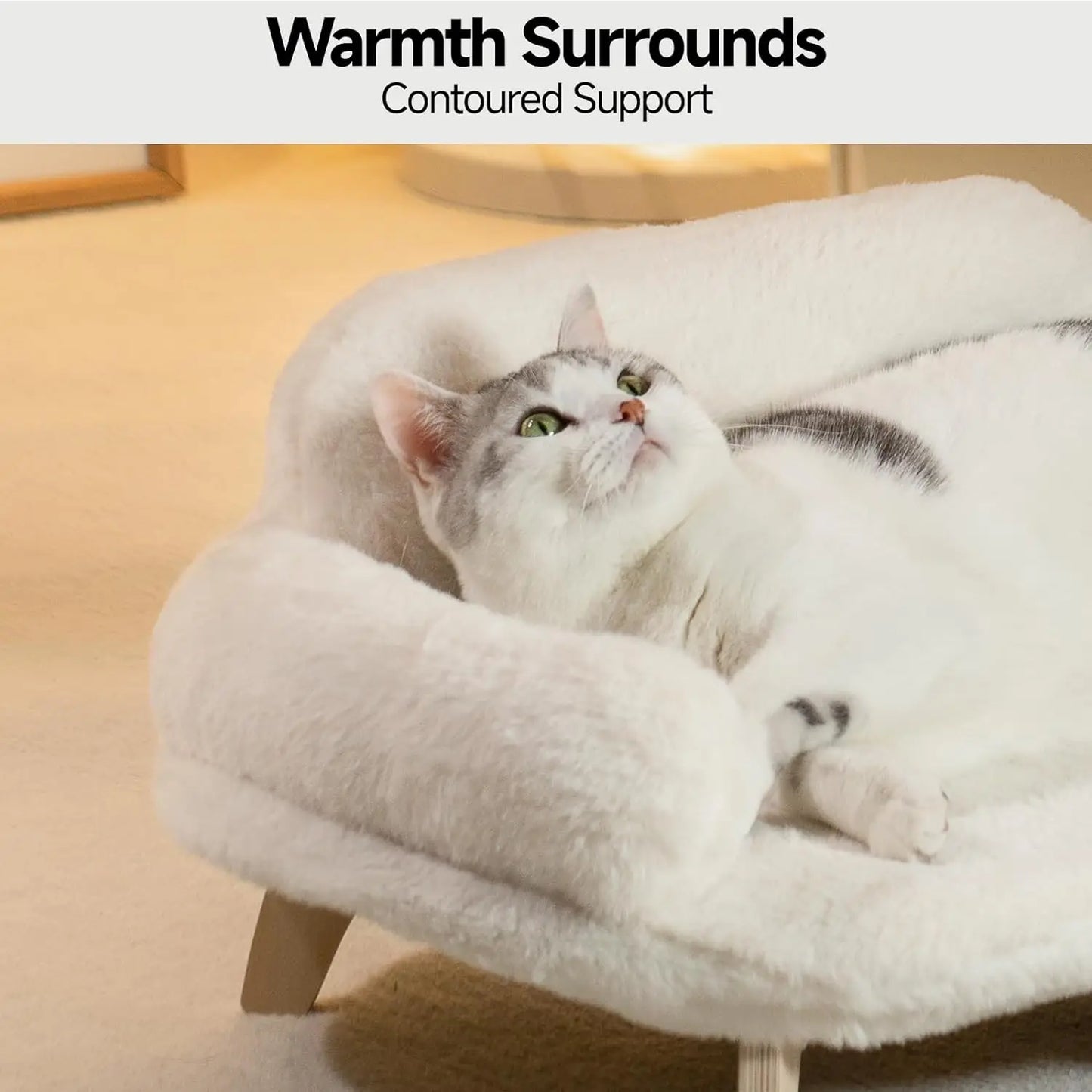 Cat Bed with Removable Washable Cover