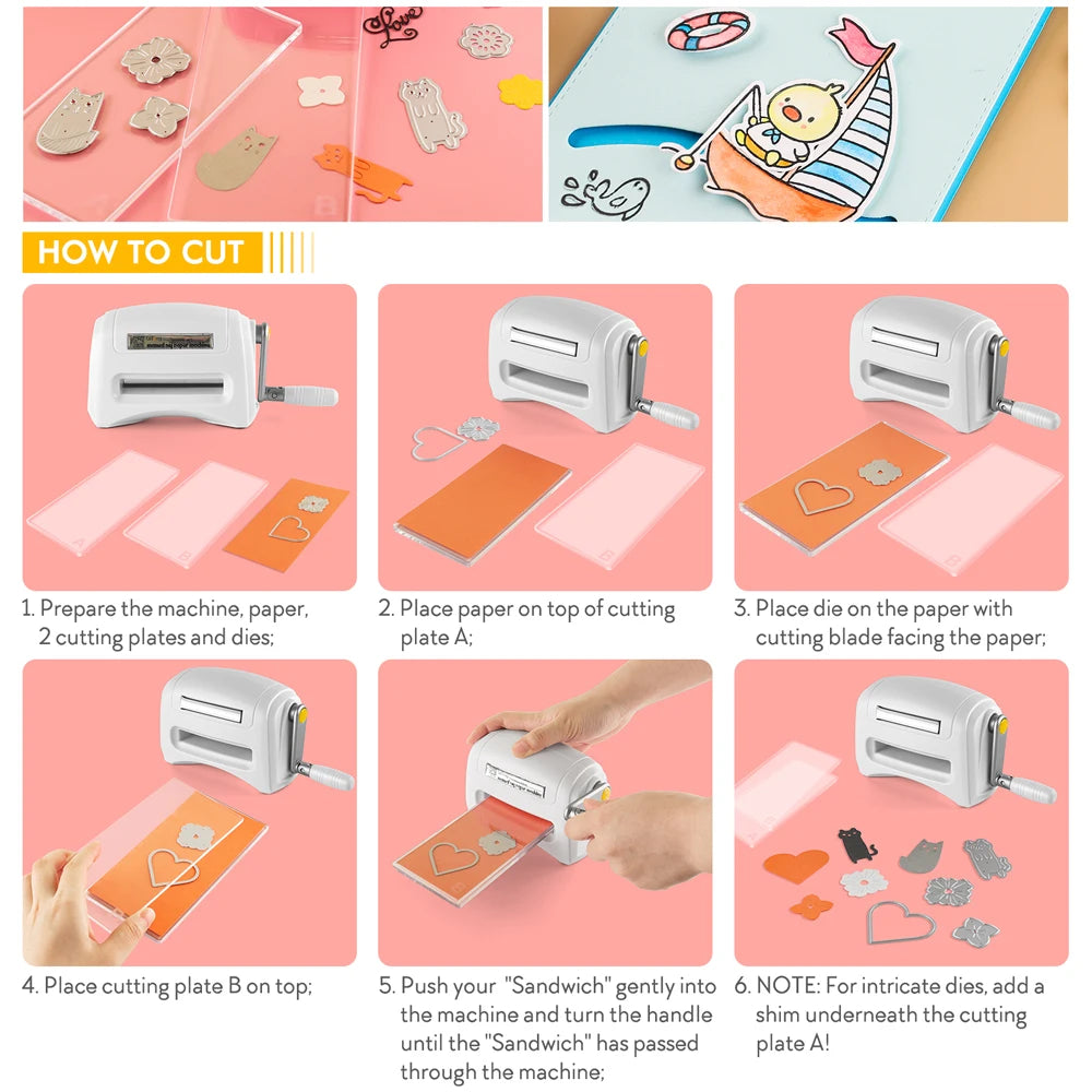 Mini Die Cutting Embossing Machines for Scrapbooking