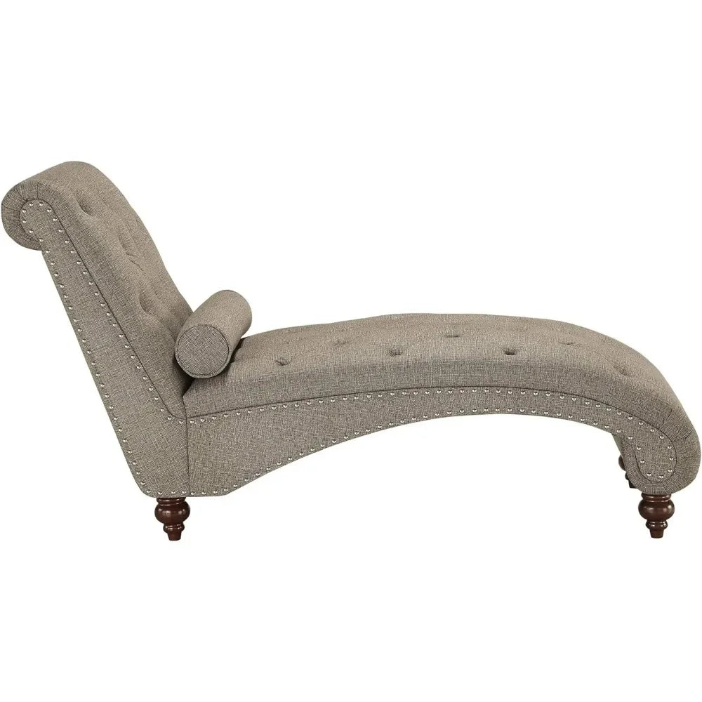 Chaise Lounge Velvet Upholstery