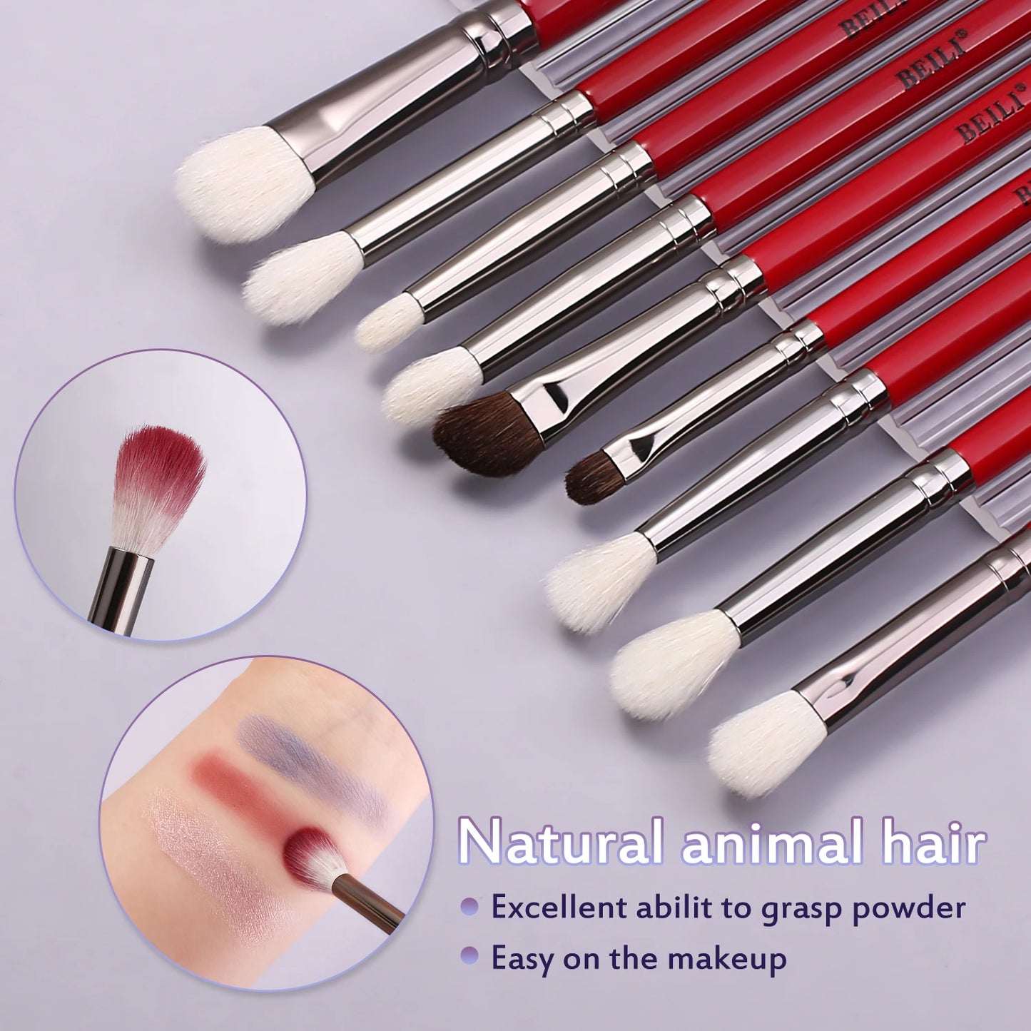 Natural Makeup Brushes Set 11-30pcs