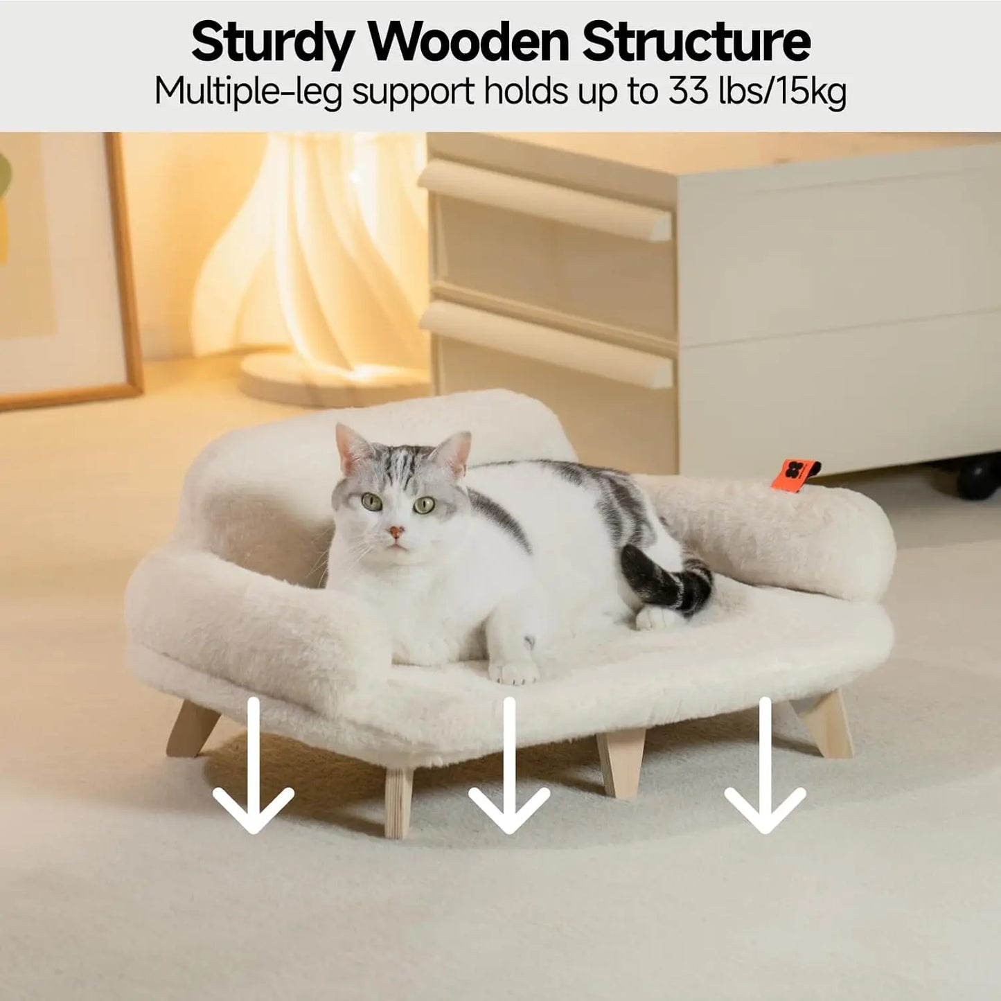 Cat Bed with Removable Washable Cover