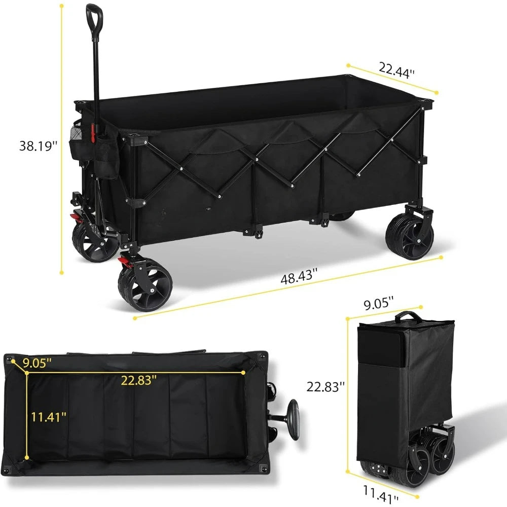 Folding Utility Garden Cart Heavy Duty