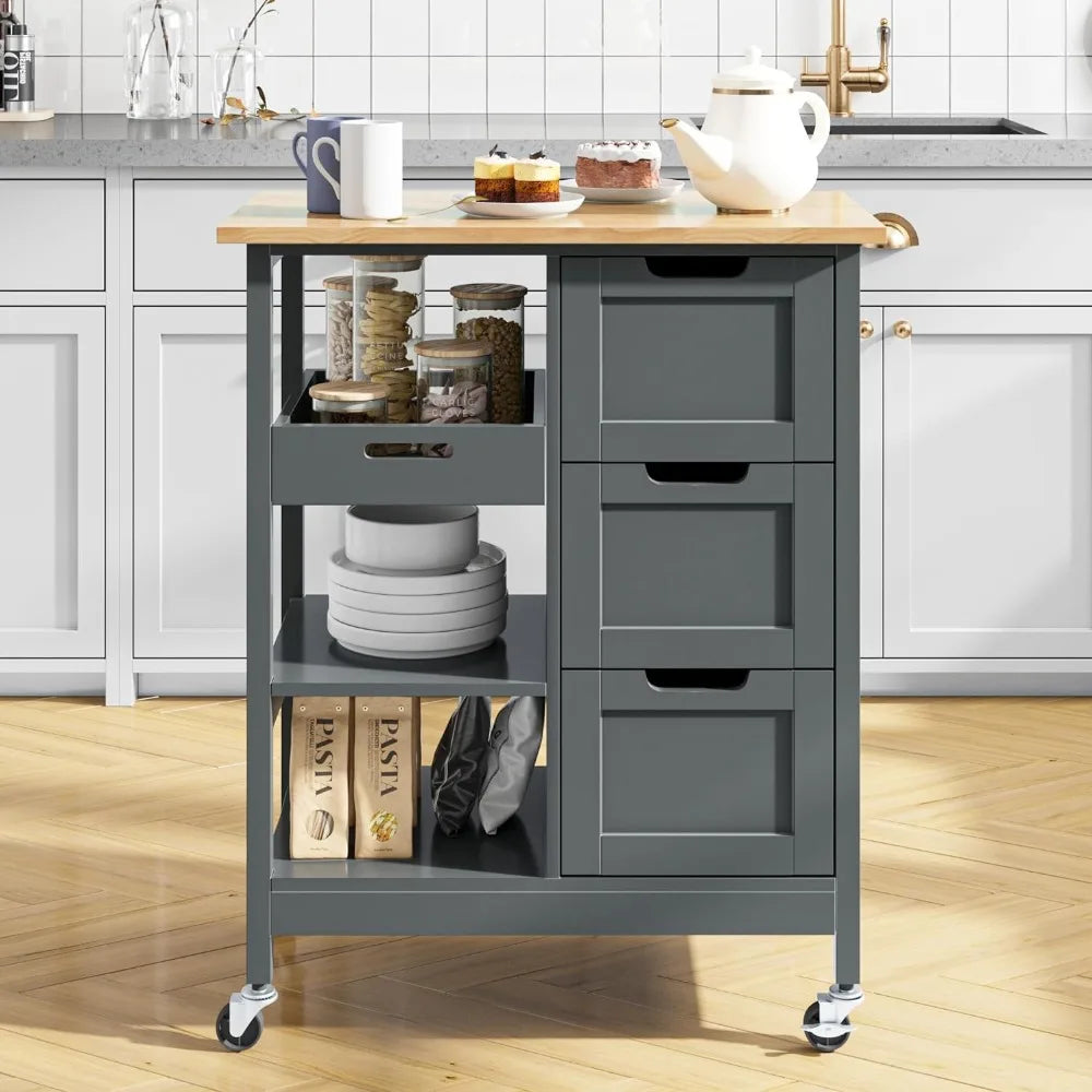 Kitchen Island Cart with Storage