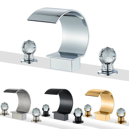 Waterfall Golden Basin Faucet